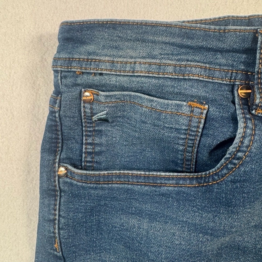 Tailor Vintage Jeans Mens 38 Blue Canaan Slim Fit Straight Medium Wash Stretch - Picture 11 of 13